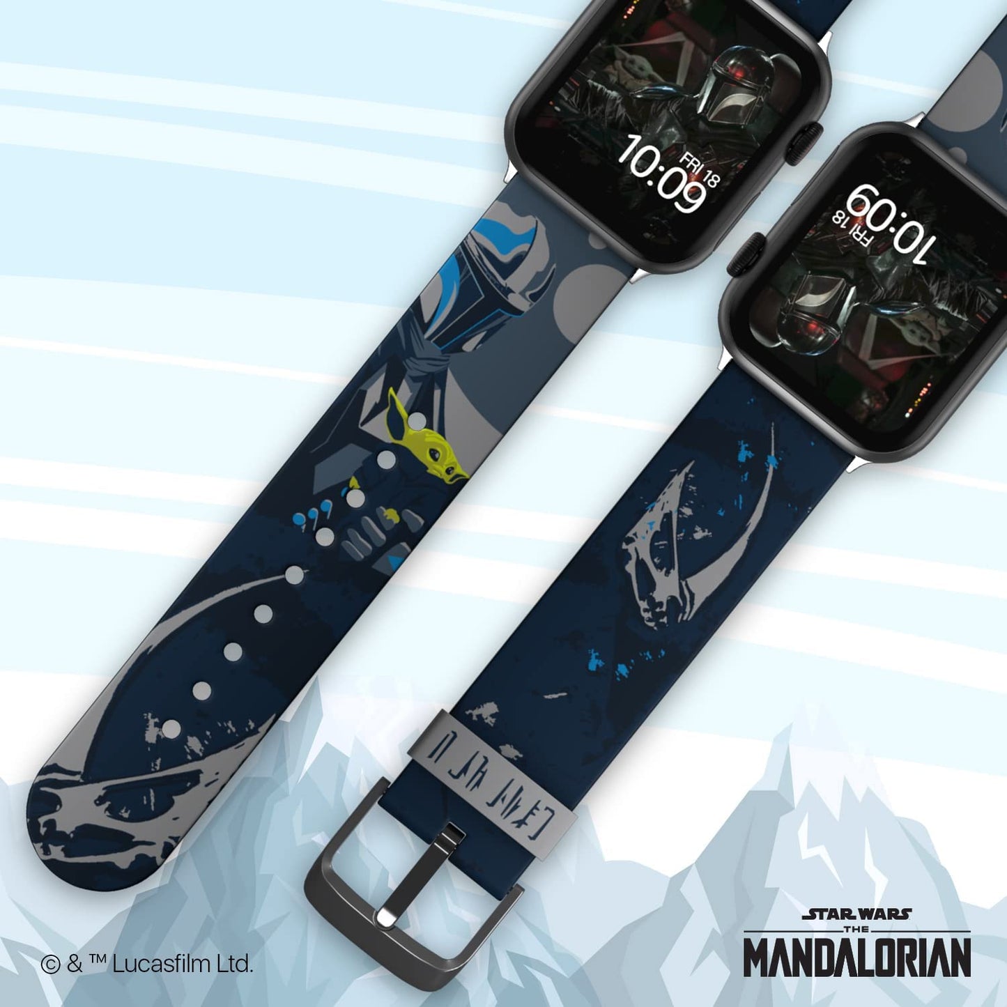 Star Wars: the Mandalorian Officially Licensed Smartwatch Band (Watch Not Included)