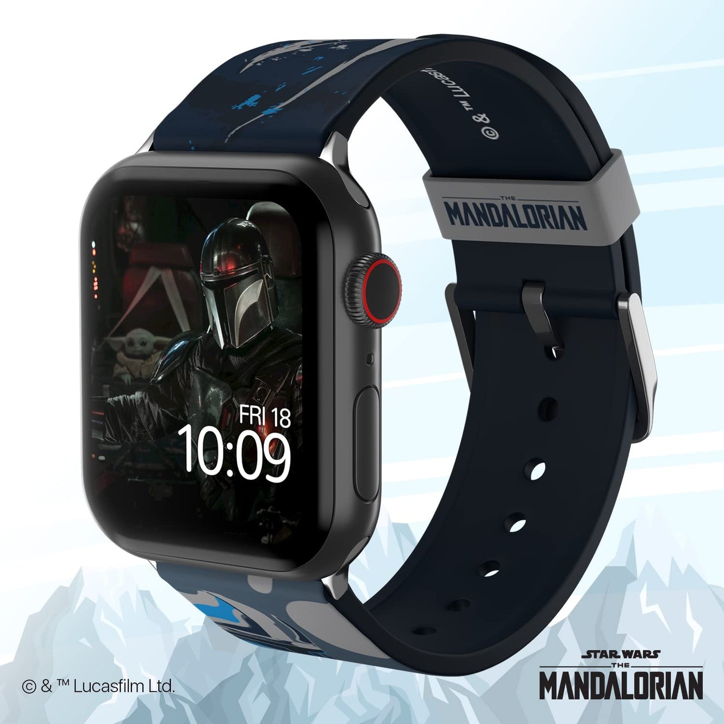 Star Wars: the Mandalorian Officially Licensed Smartwatch Band (Watch Not Included)