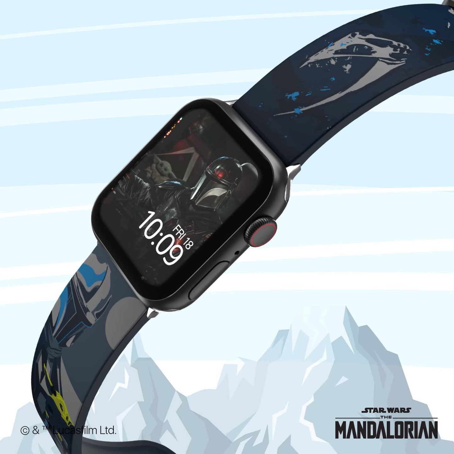 Star Wars: the Mandalorian Officially Licensed Smartwatch Band (Watch Not Included)